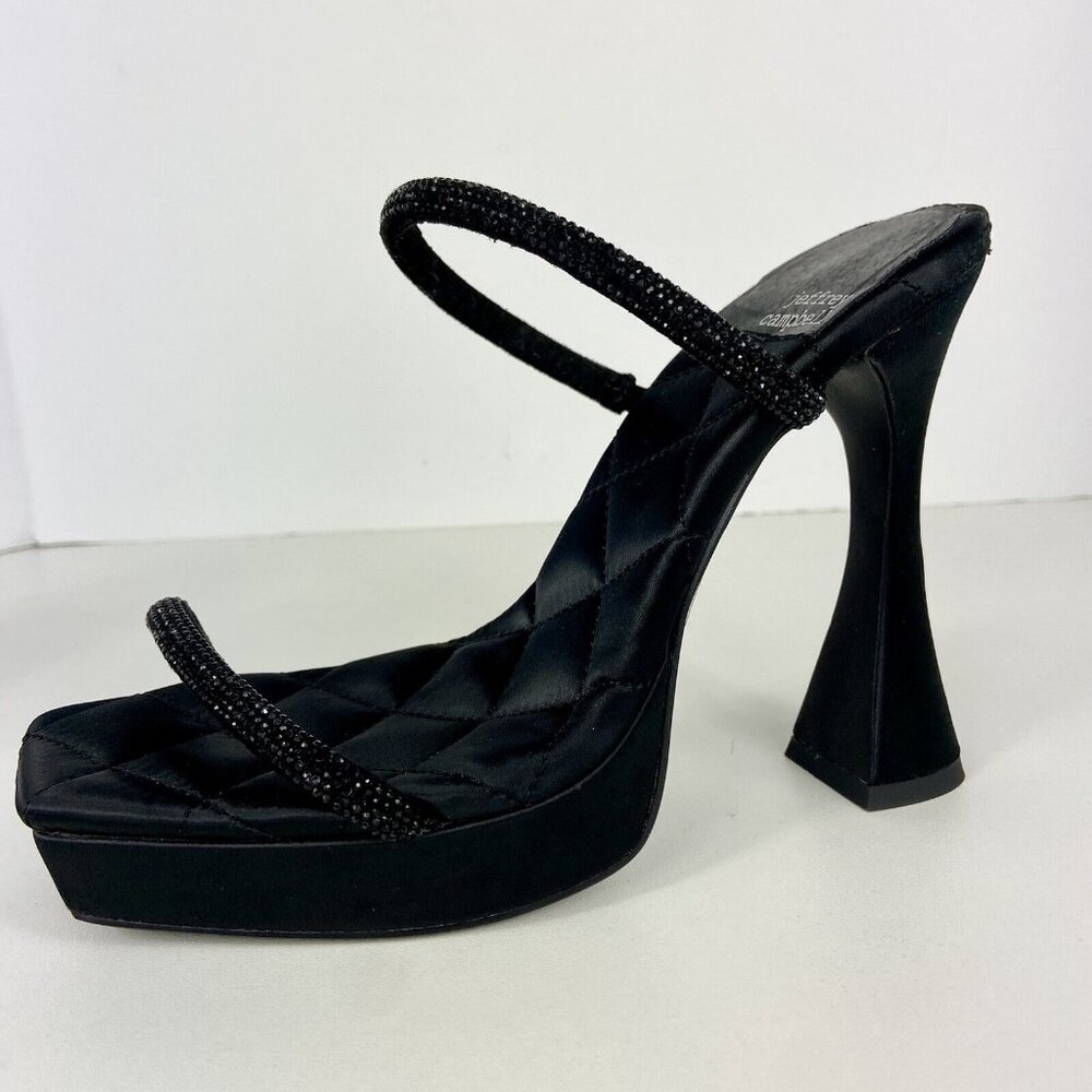 Jeffrey Campbell Movie Sz 7.5 Slide Sandal 5” Platform Heel 90's Vtg Style - Picture 2 of 10